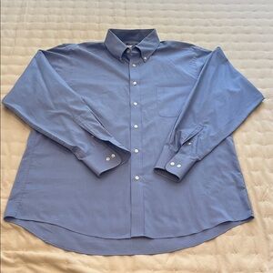 Izod Men's Casual Blue Button-Down Shirt